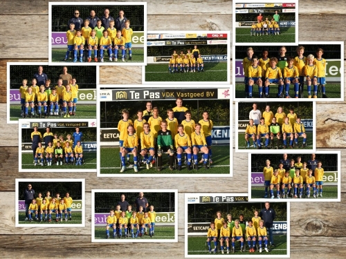 Team foto's staan online